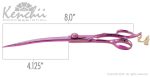 Kenchii Pink Poodle 8″ Curved Shear - Image 2