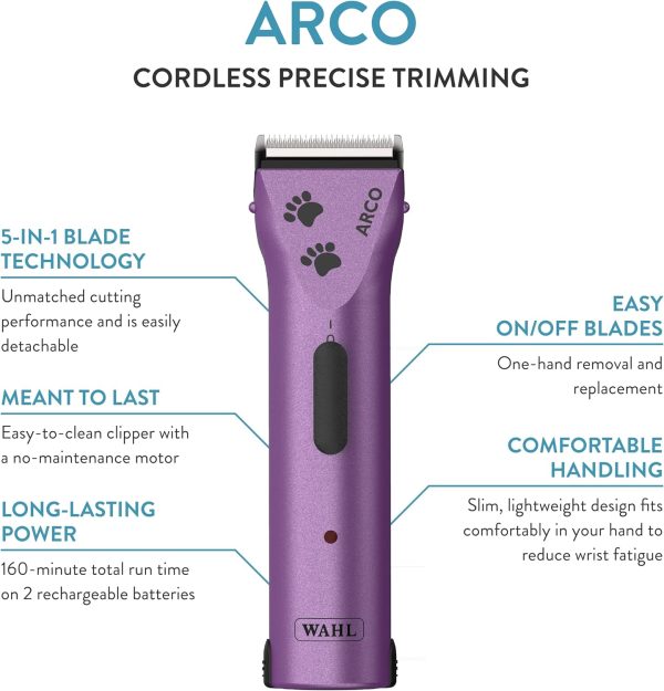 Wahl Arco Cordless Moser – Purple - Image 6