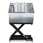 Dog Grooming Electric Lifting Deluxe Bathing Tub with Sliding Door & Arm (GWH107)