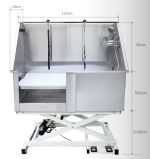 Dog Grooming Electric Lifting Deluxe Bathing Tub with Sliding Door & Arm (GWH107) - Image 2