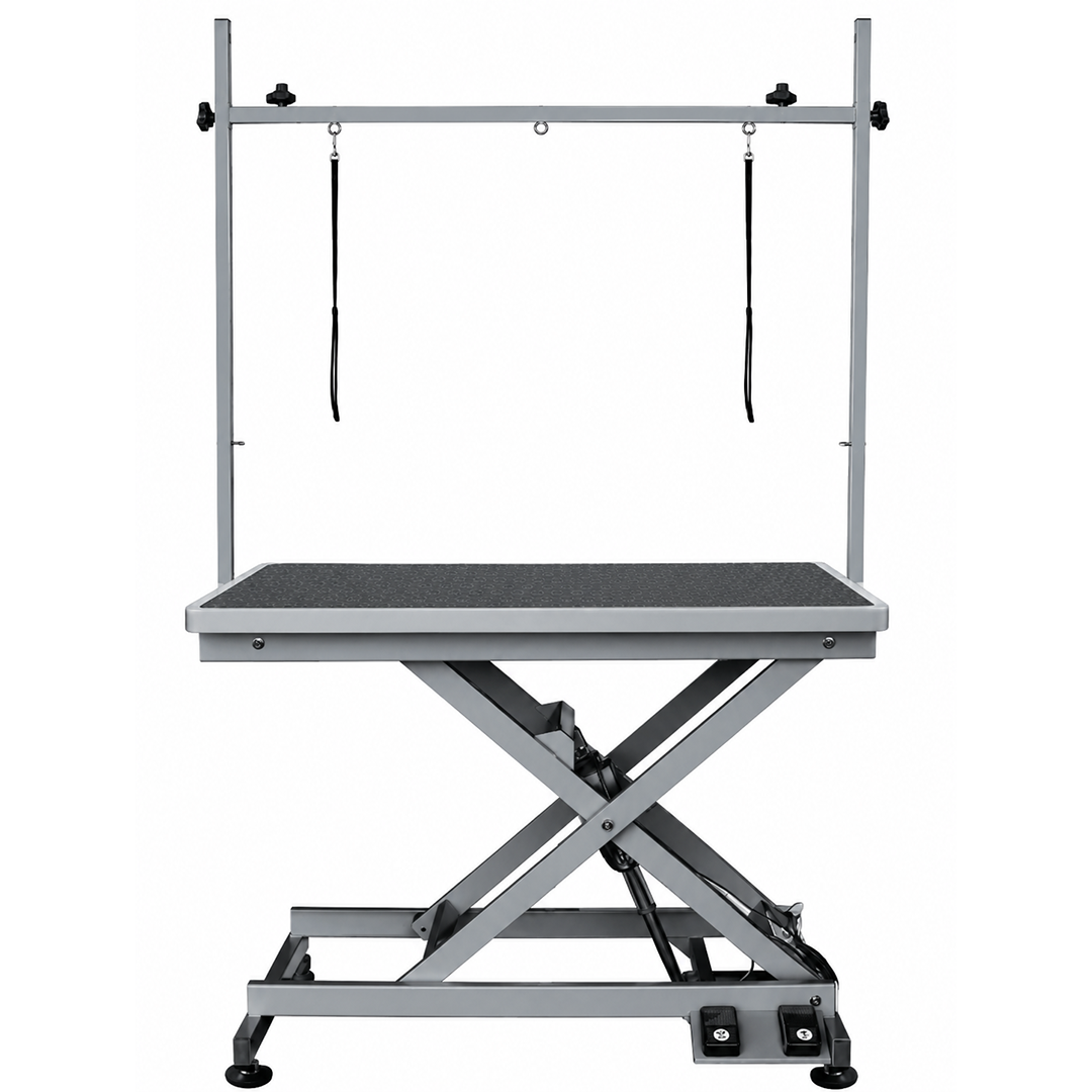 GWH-140 - Stainless Steel_ Large Extra Low Electric Grooming Table Strong Bars & Wheels 120cm (GWH-140) - Image 1