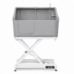 White Frame Dog Grooming Electric Bath with Splashback Grey (GWH-112H)