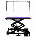 Pre-Loved Pro Range Large Accordion Electric Grooming Table with Wheels - Black Water - Resistant Laminate - Image 3